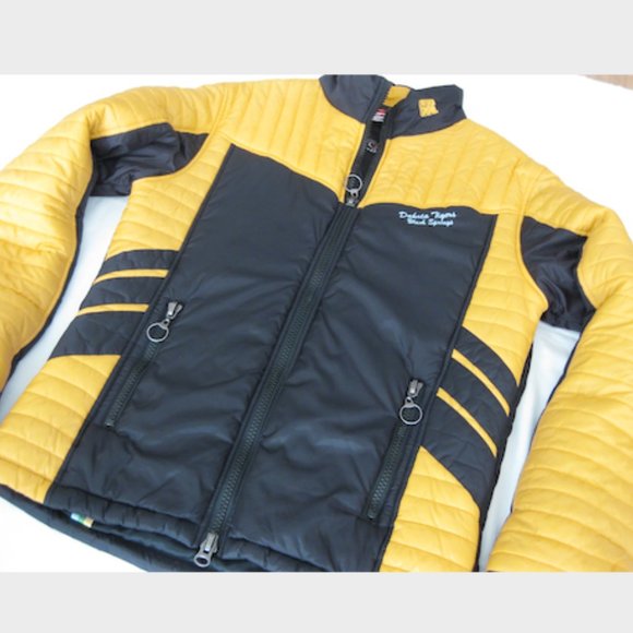 RINGSPUN 'Dakota Tigers No Guts No Glory' Jacket - L Gold/Blk/Wht (SUPER RARE!!) - Picture 3 of 15